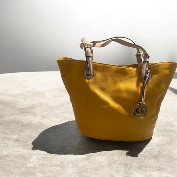 Michael Kors Sunflower Yellow Tote - Picture 1 of 5